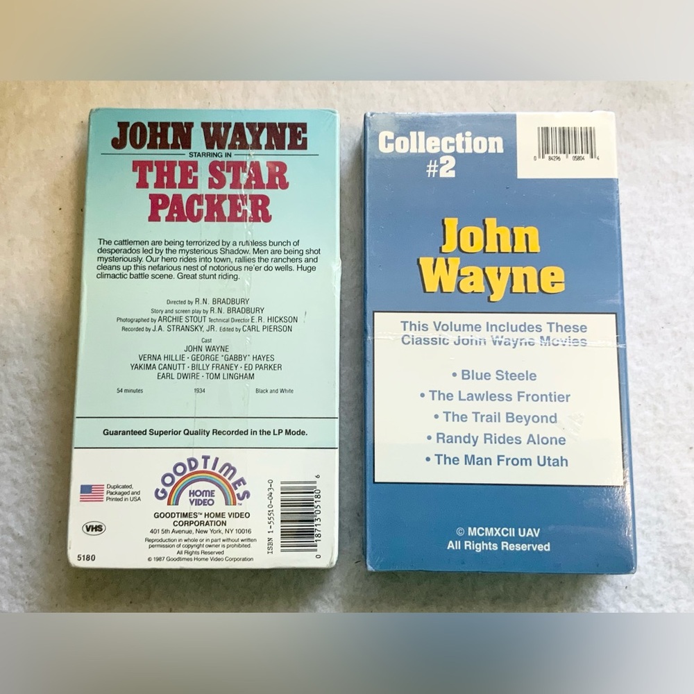 John Wayne VHS Collection - Picture 2 of 2